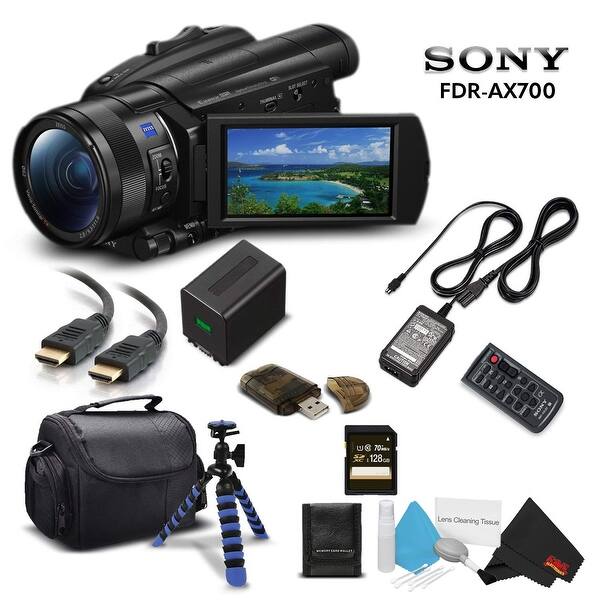 Shop Sony Handycam Fdr Ax700 4k Hd Video Camera Camcorder Intl Model With 128gb Memory Card Overstock 23508108
