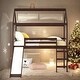preview thumbnail 2 of 7, Twin Loft Bed House Bed With Slide,Solid Construction for Home