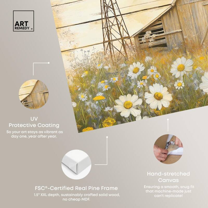 Old Windmill Canvas by Art Remedy, Gallery Wrapped