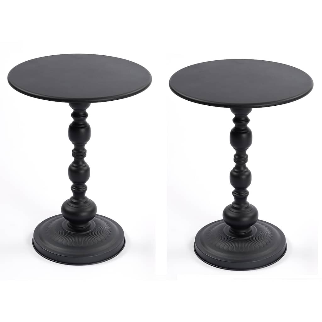 Round Coffee Table End Table Side Table for Living Room Bedroom, Set of 2 Decorative Table Accent Table Sofa Table