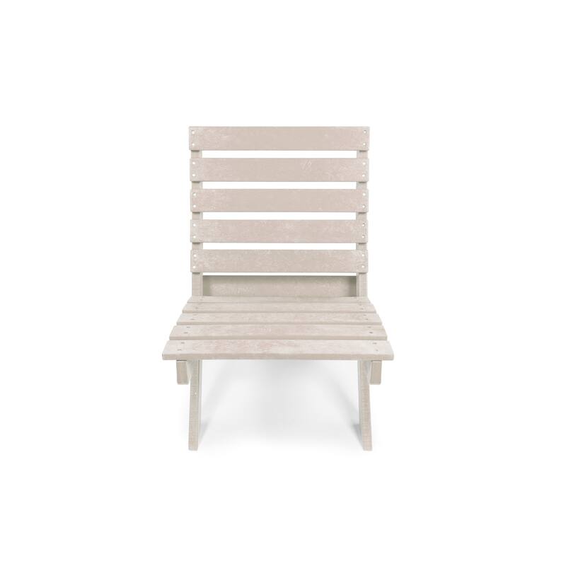 Versailles Quick Assembly All-Weather Outdoor Folding Patio Chair and Table Set - 3-piece