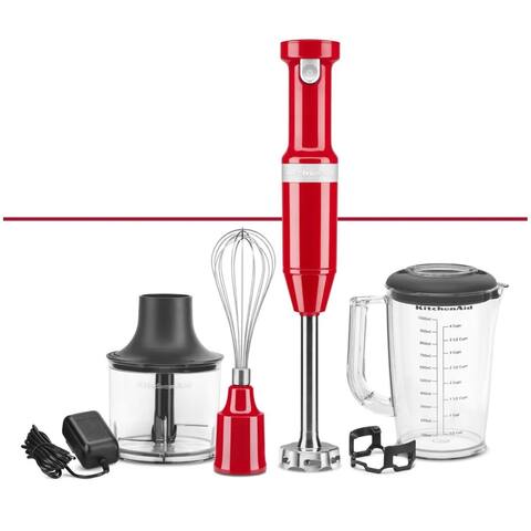 KitchenAid Cordless Variable Speed Hand Blender with Chopper and Whisk