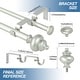 preview thumbnail 23 of 28, Modern Round Urn Adjustable Drapery Double Curtain Rod