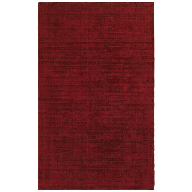 Style Haven Arysdaghes Plush Hand-tufted Area Rug - 8' x 10' - 10' x 13' - Red - Rectangle
