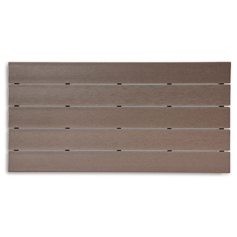 Signature Design by Ashley Emmeline Brown/Beige 2-Piece Outdoor Seating Package - 77.25" W x 28" D x 35.5" H