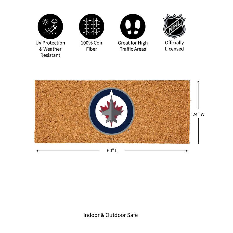 Winnipeg Jets Full Color Indoor/Outdoor Coir Mat