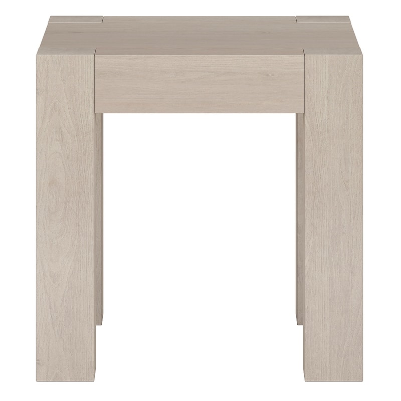 Wood Square End Table with 4 Legs 22 Inches MDF Wood - 22” x 22” x 22” (D x W x H)