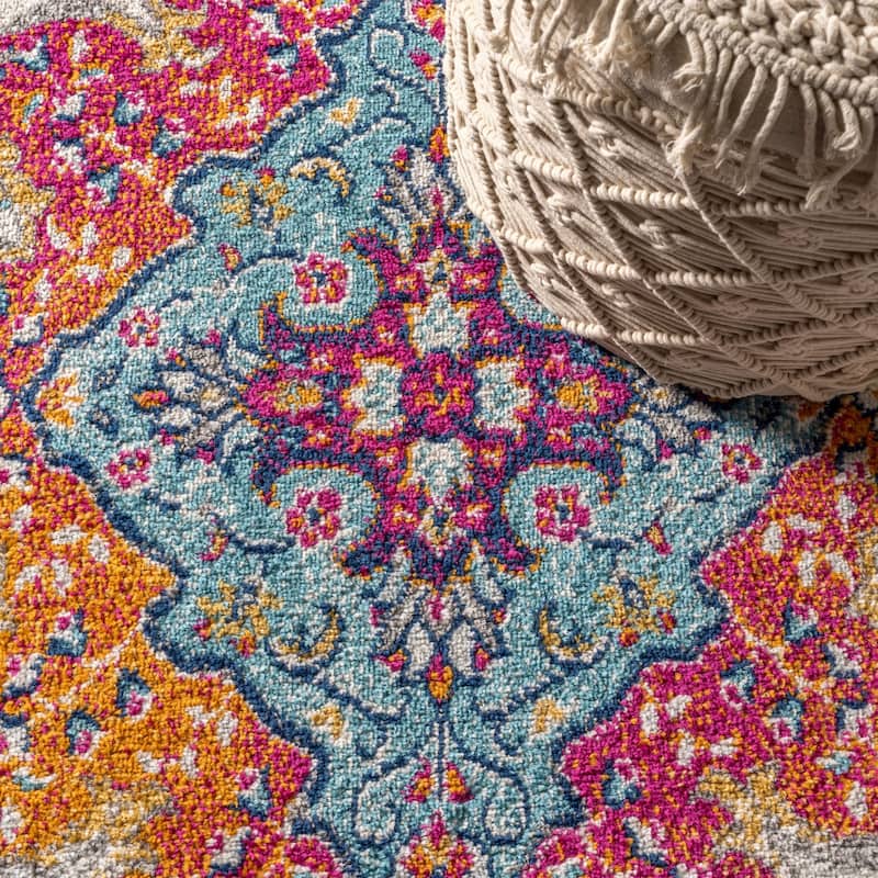 JONATHAN Y Inigo FLAIR Boho Vintage Medallion Area Rug
