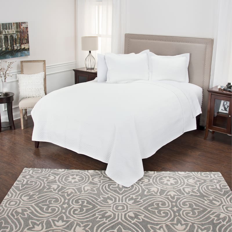 Lydia White Diamond Cotton Sham