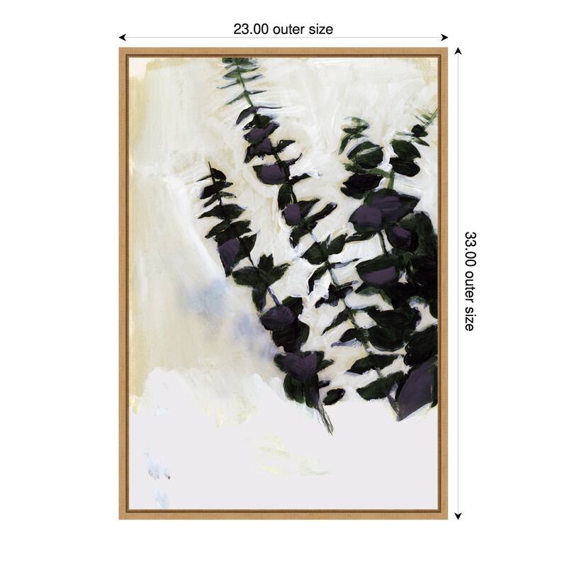 Eucalyptus Painting No. 1 by Cartissi (23 x 33 in.), Framed Canvas Wall Art Print