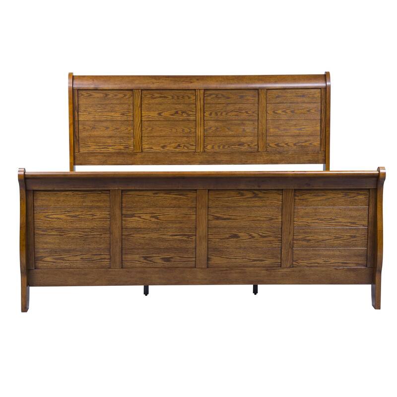 Liberty Furniture Grandpa's Cabin Sleigh Bed, Dresser, Mirror, Chest, Night Stand - California King, King or Queen