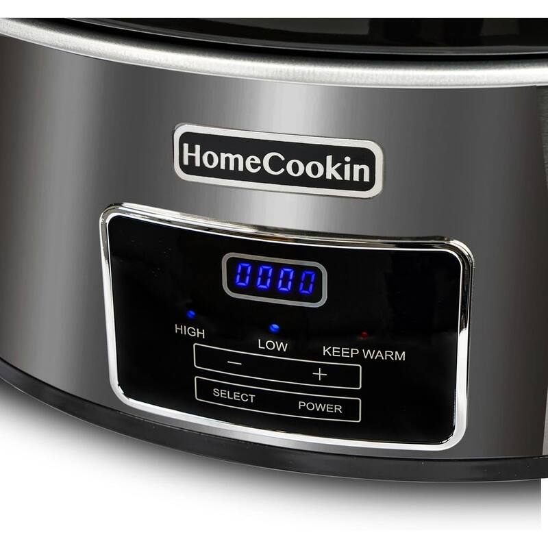 Homecookin 6,7 Quart Digital Display Programmable Slow Cooker