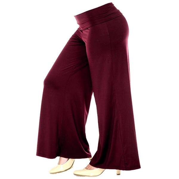 Shop Plus Size Women S Charcoal Palazzo Pants Lose Fit Wide Leg