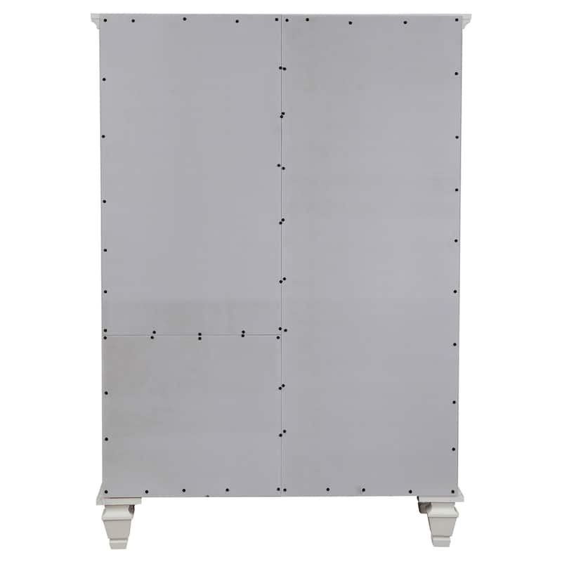 Sandy Beach Coastal Wood 8-drawer Door Chest