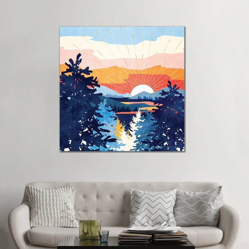 iCanvas "Sunset Lake" by SpaceFrog Designs Canvas Print