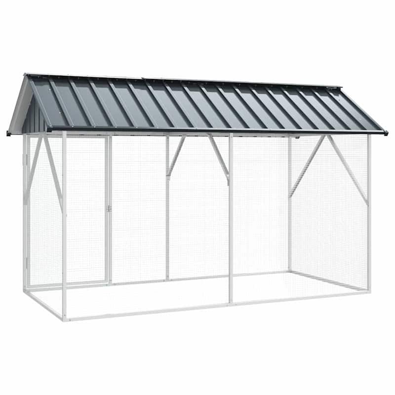 vidaXL Bird Cage Anthracite Galvanized steel