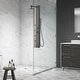 preview thumbnail 5 of 3, Eclipse 8-in Rain Showerhead ShowerSpa with 4-Body Jets and Handshower Bamboo and Matte Black