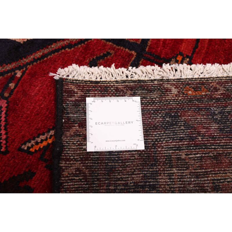 ECARPETGALLERY Hand-knotted Andelz Red Wool Rug - 3'6 x 9'11