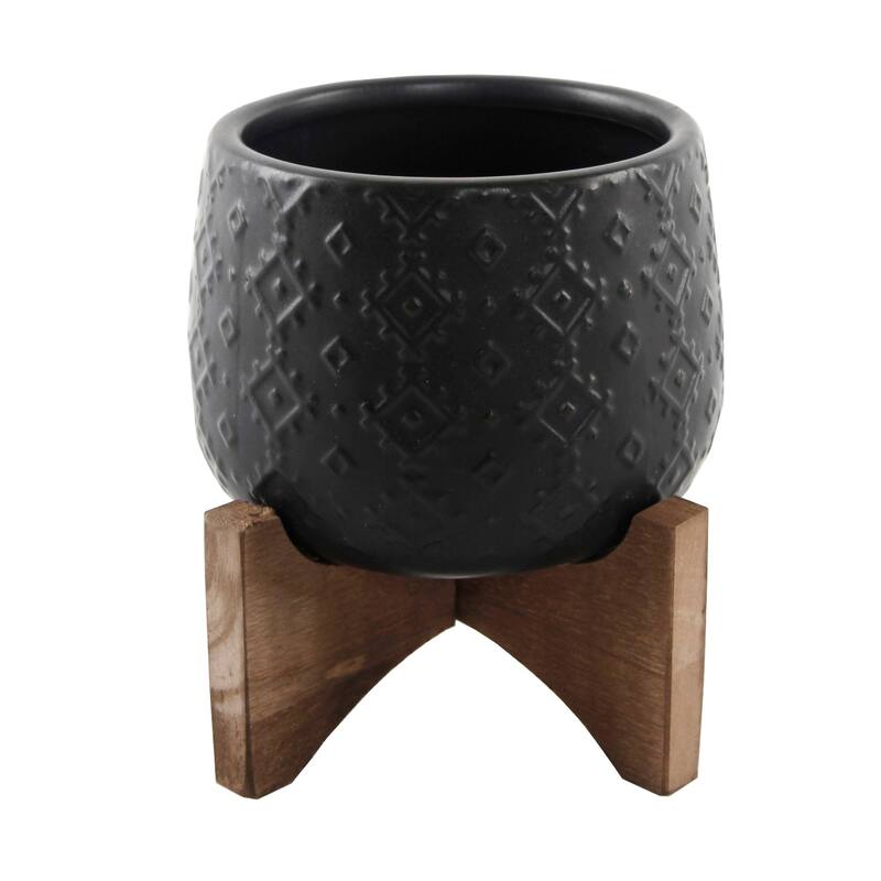Mid-Century 3.5" Indian Ceramic on Stand