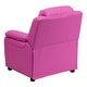 preview thumbnail 11 of 106, Deluxe Padded Contemporary Kids Recliner with Storage Arms