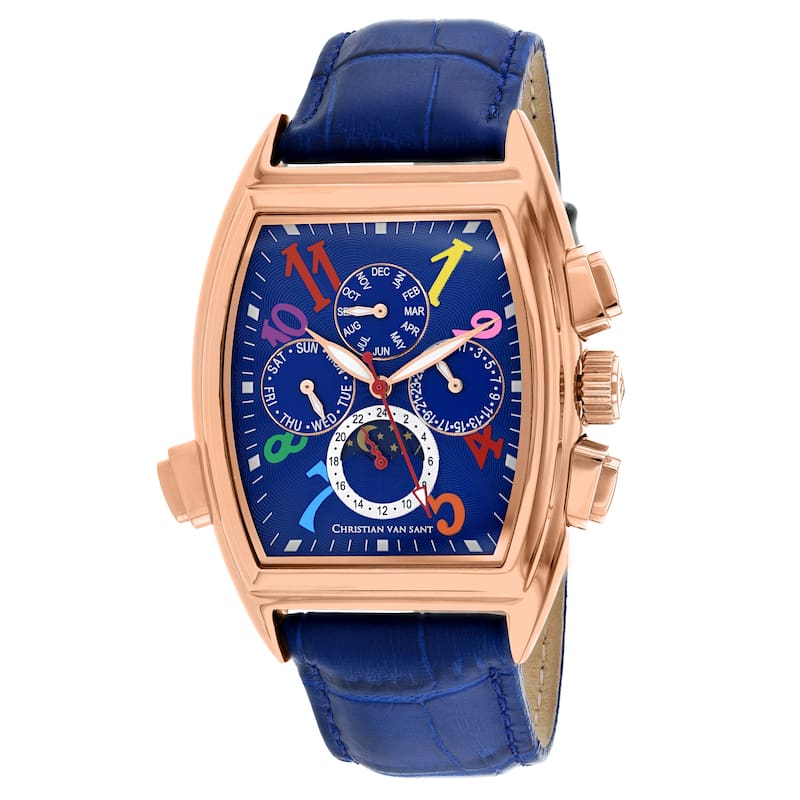 Christian Van Sant Men's Grandeur Blue Dial Watch - CV2138 - 6 (36)