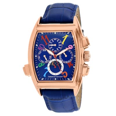 Christian Van Sant Men's Grandeur Blue Dial Watch - CV2138 - 6 (36)