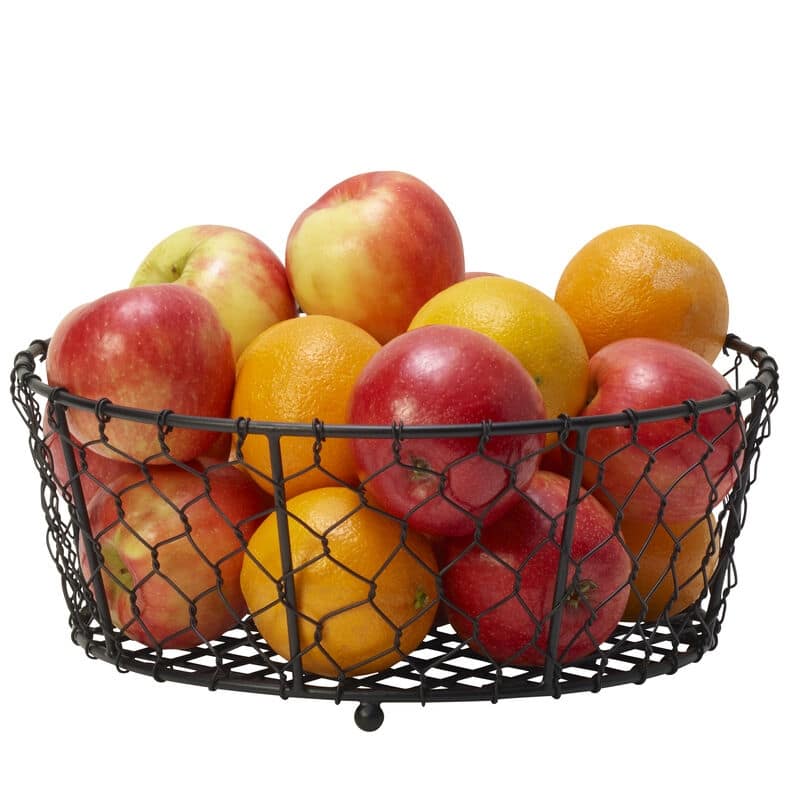 Gourmet Basics by Mikasa Farmers Market Fruit Storage Basket - 11" x 4.3"