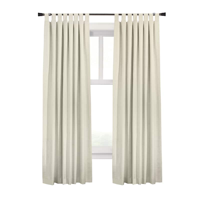 ThermaPlus Ventura Total Blackout Foamback Tab Top Curtain Panel Pair