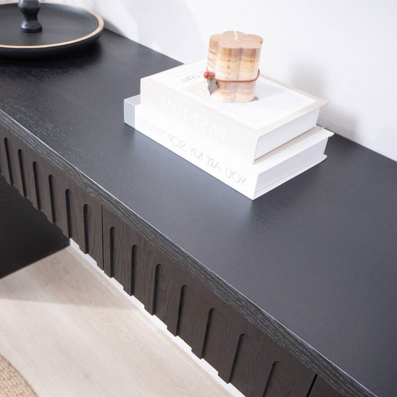 Modern Console Table with Drawers for Entryway Hallway Living Room Stylish Storage Solution