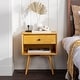 preview thumbnail 23 of 54, Middlebrook Mid-Century Solid Wood 1-Drawer, 1 Shelf Nightstand