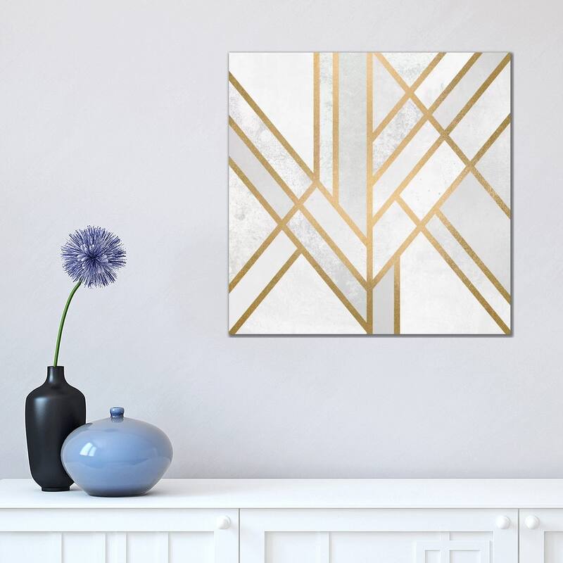 iCanvas "Art Deco Geometry II" by Elisabeth Fredriksson Canvas Print - 18x18x1.5