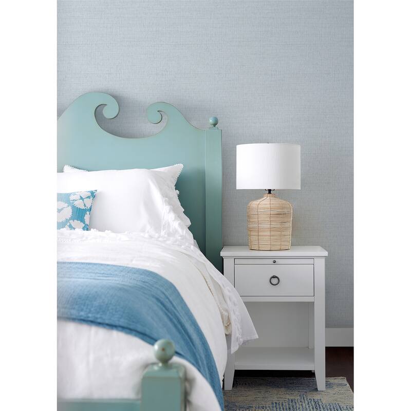 Chesapeake Solitude Light Blue Distressed Texture Wallpaper