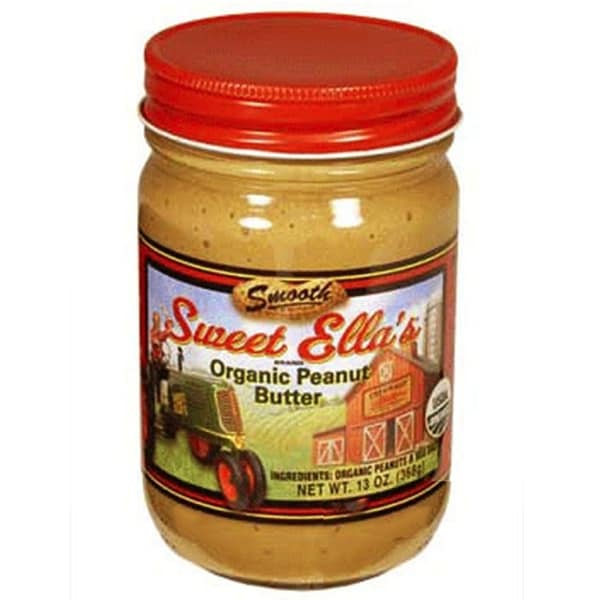Cream-Nut and Sweet Ella's Organic Peanut Butter - Smooth - Case of 12 - 13 oz.