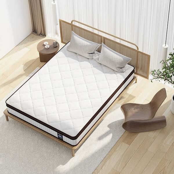 12inch Memory Foam Pillow Top Medium Firm Innerspring Mattress Bed