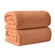 preview thumbnail 68 of 184, 100% Cotton Acacia Collection Ultra Absorbant Popcorn Bath Towels Bath Sheet (Pack of 2) - Clay