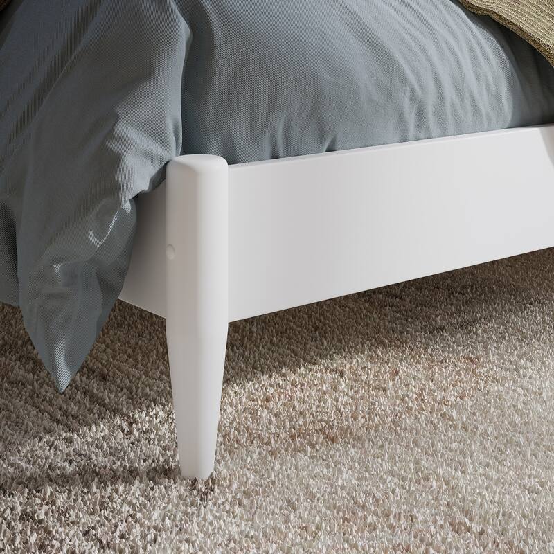 Becket Solid Wood Low Profile Platform Bed