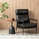 preview thumbnail 4 of 15, Glitzhome 22.25"H Metal Wine Bottle Shaped Accent Table With Wooden Top