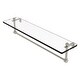 preview thumbnail 39 of 55, Allied Brass 16 Inch Glass Vanity Shelf with Integrated Towel Bar