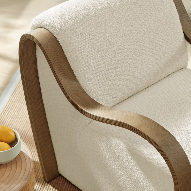 Atrium Lattice Boucle Accent Armchair