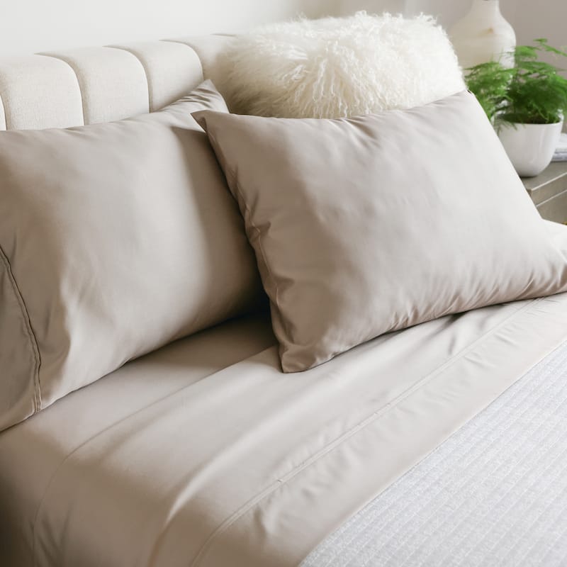 Jennifer Adams Botanical Dream 1000TC Bamboo Blend 4pc. Sheet Set - Birch - Queen