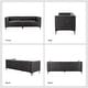 preview thumbnail 39 of 58, HULALA HOME Calymne 84" Modern Square Arms Sofa with Button-Tufted Back