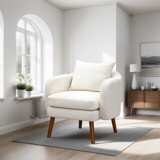 Modern Accent Chair with Legs and Wood Frame - Bed Bath & Beyond - 39701471