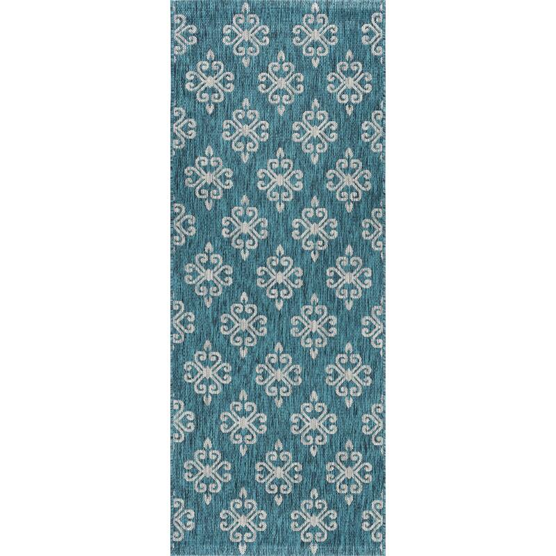 Colonnade Transitional Scroll Indoor/Outdoor Area Rug