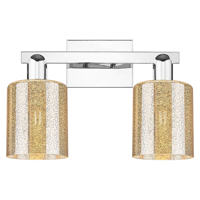 Innovations Lighting 716-2W-11-16 Cobbleskill Vanity Cobbleskill 2 - Polished Chrome / Mercury