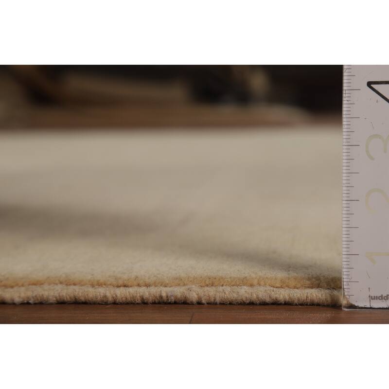 Modern Gabbeh Oriental Rug Hand-Knotted Wool Carpet - 6'8" x 9'7"