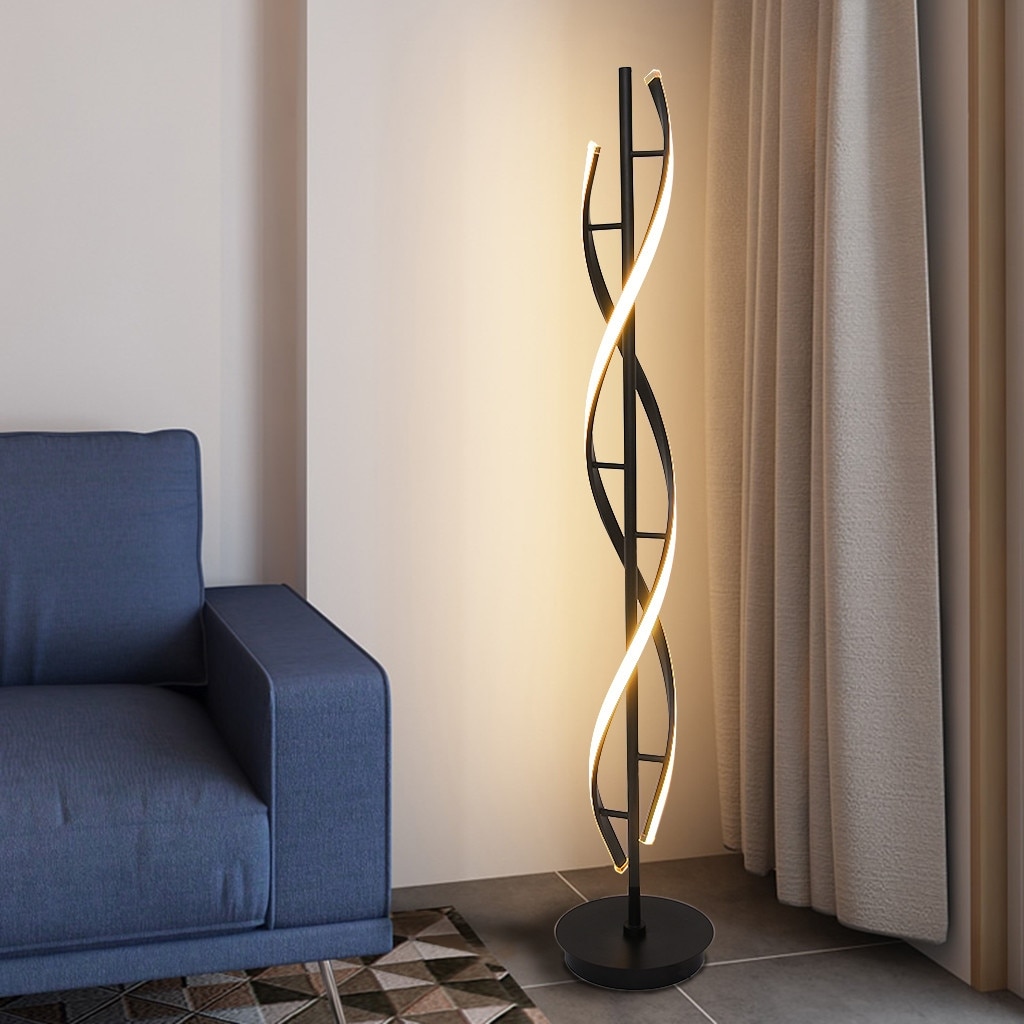 Spiral warm white floor light hot sale