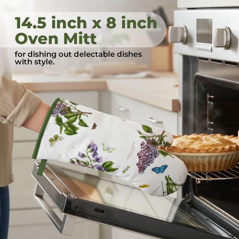 Pimpernel Botanic Garden Collection Oven Glove - 14.5" x 8"
