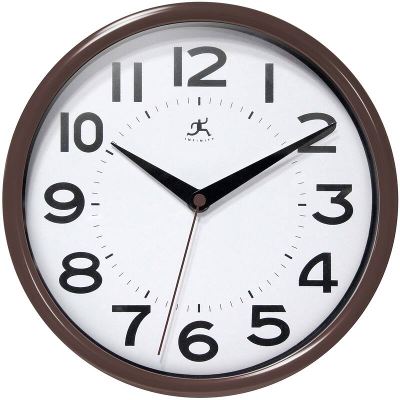 Infinity Instruments Metro Wall Clock, 9 Inch - 9 x 1.5 x 9