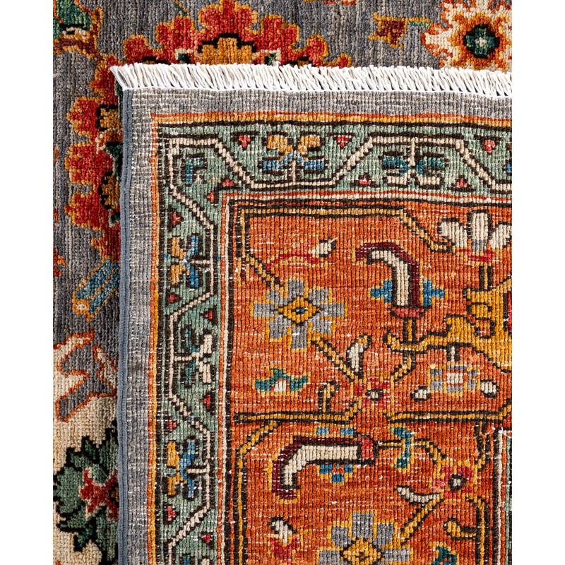 Serapi One-of-a-Kind Hand-Knotted Area Rug - Gray - 8' 2" x 10' 3"