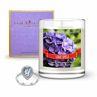 Daniella's Candles Love Spell Jewelry Candle - Ring Size Adjustable